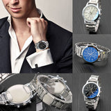 Fashion Men's Military Stainless Steel Luxury Sport Analog Quartz Wrist Watch