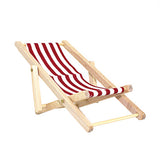 Stripes Mini Lounge Sand Chair Scene Model Doll House Accessories Miniature Toys