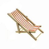 Stripes Mini Lounge Sand Chair Scene Model Doll House Accessories Miniature Toys