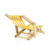 Stripes Mini Lounge Sand Chair Scene Model Doll House Accessories Miniature Toys