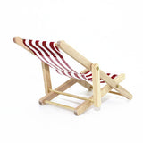 Stripes Mini Lounge Sand Chair Scene Model Doll House Accessories Miniature Toys
