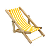 Stripes Mini Lounge Sand Chair Scene Model Doll House Accessories Miniature Toys