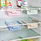 Slide Kitchen Fridge Freezer Space Saver Organizer Storage Rack Shelf Drawer