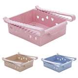 Slide Kitchen Fridge Freezer Space Saver Organizer Storage Rack Shelf Drawer
