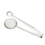 Stainless Steel Filter Spoon with Clip Kitchen Oil-Frying Food Salad BBQ Filter