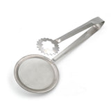 Stainless Steel Filter Spoon with Clip Kitchen Oil-Frying Food Salad BBQ Filter