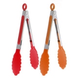 Salad BBQ Kitchen Food Serving Tongs Stainless Steel Nylon Kitchen Utensil Tool
