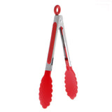 Salad BBQ Kitchen Food Serving Tongs Stainless Steel Nylon Kitchen Utensil Tool