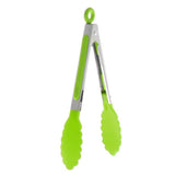 Salad BBQ Kitchen Food Serving Tongs Stainless Steel Nylon Kitchen Utensil Tool