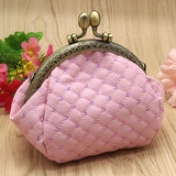 Women Fashion Rhombic Pattern Wallet Card Coin Purse Clutch Handbag Mini Bag