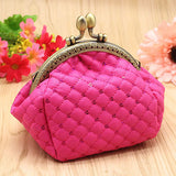 Women Fashion Rhombic Pattern Wallet Card Coin Purse Clutch Handbag Mini Bag