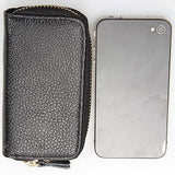 Men's Women's Fashion Faux Leather Zipper Purse Car Keys Wallet Card Holder