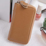 Men's Women's Fashion Faux Leather Zipper Purse Car Keys Wallet Card Holder