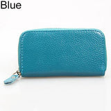 Men's Women's Fashion Faux Leather Zipper Purse Car Keys Wallet Card Holder