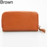 Men's Women's Fashion Faux Leather Zipper Purse Car Keys Wallet Card Holder