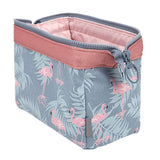 Fashion Flamingo Flower Print Makeup Brushes Holder Bag Pouch Portable Gift