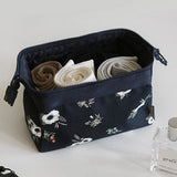 Fashion Flamingo Flower Print Makeup Brushes Holder Bag Pouch Portable Gift
