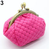 Women Fashion Rhombic Pattern Wallet Card Coin Purse Clutch Handbag Mini Bag