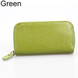 Men's Women's Fashion Faux Leather Zipper Purse Car Keys Wallet Card Holder
