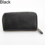 Men's Women's Fashion Faux Leather Zipper Purse Car Keys Wallet Card Holder