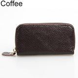 Men's Women's Fashion Faux Leather Zipper Purse Car Keys Wallet Card Holder