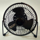 Mini USB Table Desk Cooling Fan LED Clock with Real Time Display Temperature