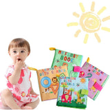 4 Styles Baby Intelligence Development Learning Colorful Picture Cloth Book For Children Early Education Supplies