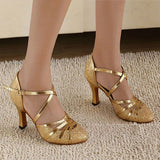 Ms Ladies High Heel Latin Shoes Women Fashion Bling Shoes Ballroom Dancing Shoes