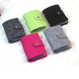 Vintage Women's Men's ID Credit Card Button Case Holder Wallet Organizer Gift