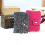 Vintage Women's Men's ID Credit Card Button Case Holder Wallet Organizer Gift