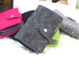Vintage Women's Men's ID Credit Card Button Case Holder Wallet Organizer Gift