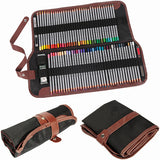 Portable 72pcs Sketch Holder Roll Up Pen Case Storage Bag Pouch Oragnizer