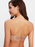 Lace Up Strapless Bra