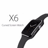 Bluetooth Smart Watch X6 Sport Fitness Tracker Camera Radio Sim Card For Apple iPhone Android Phone - ENSEIGNE DENIS