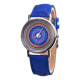 Ethnic Style Faux Leather Band Women Round Quartz Wrist Watch Jewelry Gift - ENSEIGNE DENIS