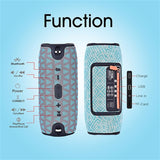 Bluetooth Speaker Outdoor Bicycle 20w Waterproof Mic Portable Bluetooth Wireless Speaker Fm Radio Tf Card MP3 - ENSEIGNE DENIS