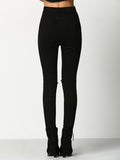 Black Skinny Ripped Denim Pant
