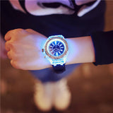 Watch Backlight Waterproof Quartz Unisex Round Analog Display Sports 1pc - ENSEIGNE DENIS