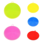 Soft Silicone Sponge Scrubber Kitchen Tool Fruit Dish Washing Household Cleaning