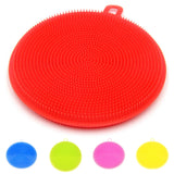 Soft Silicone Sponge Scrubber Kitchen Tool Fruit Dish Washing Household Cleaning