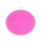Soft Silicone Sponge Scrubber Kitchen Tool Fruit Dish Washing Household Cleaning