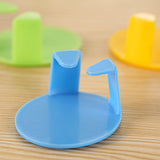 2Pcs Home Appliance Office Wall Adhesive Plastic Power Plug Holder Hanger Hook