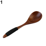 17cm Kitchen Cooking Utensil Tool Eco-friendly Wooden Catering Soup Spoon Gift