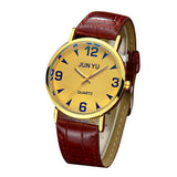Classic Men Business Faux Leather Band Quartz Luxury Analog Sports Wrist Watch