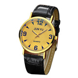 Classic Men Business Faux Leather Band Quartz Luxury Analog Sports Wrist Watch