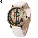 Women Men Vintage Anchor Dial Round Case Quartz Demin Band Analog Wrist Watch - ENSEIGNE DENIS
