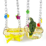 Bird Toy Sling Chain Hand Knitting Hammock Climbing Biting Pet Hanging Basket