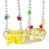 Bird Toy Sling Chain Hand Knitting Hammock Climbing Biting Pet Hanging Basket