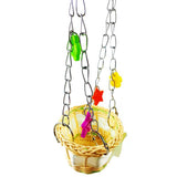 Bird Toy Sling Chain Hand Knitting Hammock Climbing Biting Pet Hanging Basket