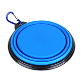 Pet Dog Portable Silicone Collapsible Travel Feeding Bowl Food Water Dish Feeder